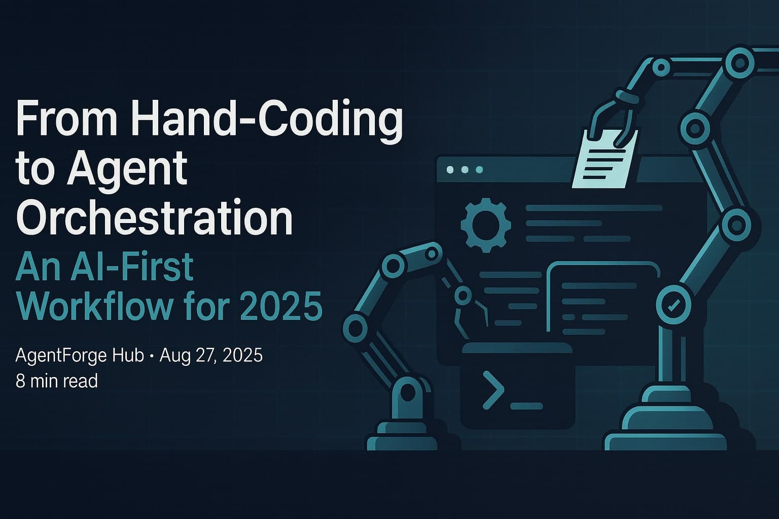 From Hand-Coding to Agent Orchestration: An AI-First Workflow for 2025